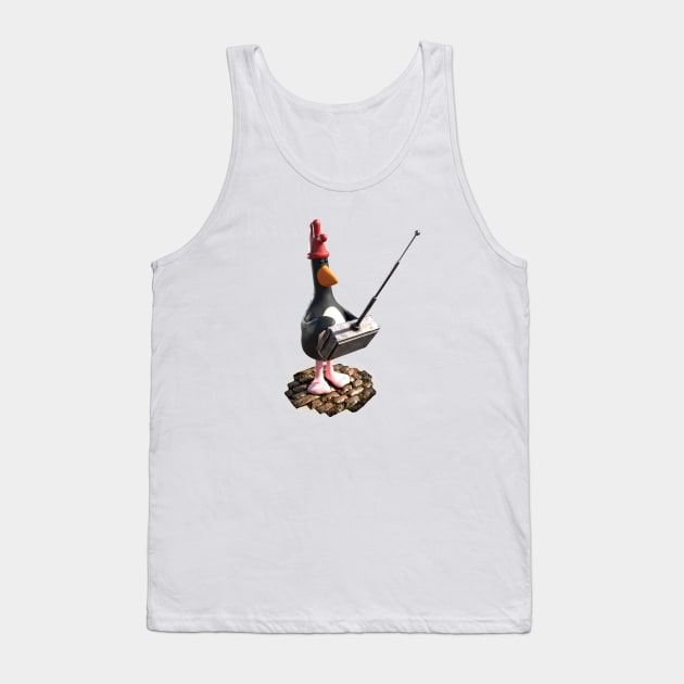 Feathers Mcgraw Remote Control Funny Cute Tank Top by Ac Vai